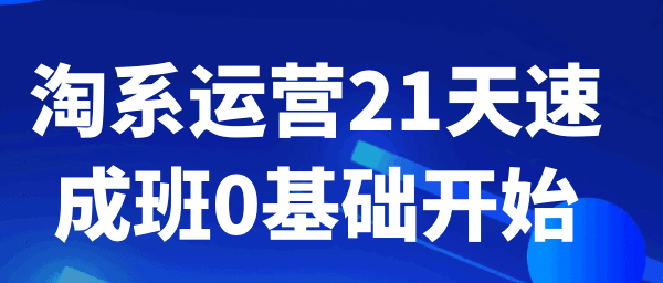 21天速成学会淘宝运营-全旗论坛