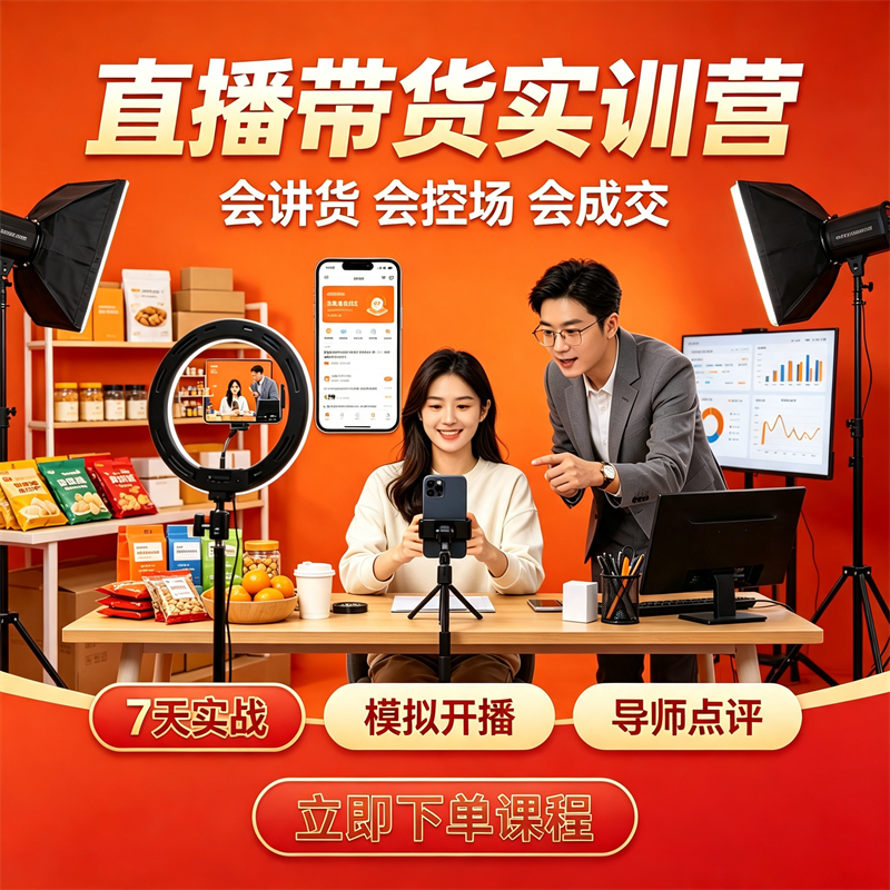 直播带货教学-全旗电商